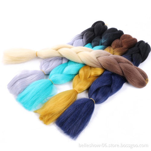 Hot sell synthetic pre stretch crochet jumbo-hair-braid 400g soku
